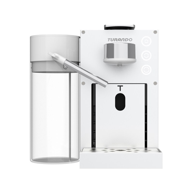 TC-03 Pro All-in-One Espresso Machine – 20Bar Pressure with Built-in Milk Frother, 1-Touch Latte/Cappuccino, Compatible with Nespresso & Lavazza Capsules